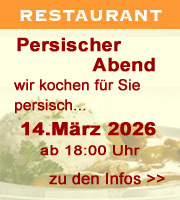 Persische Speisen im Gasthof Hirsch 